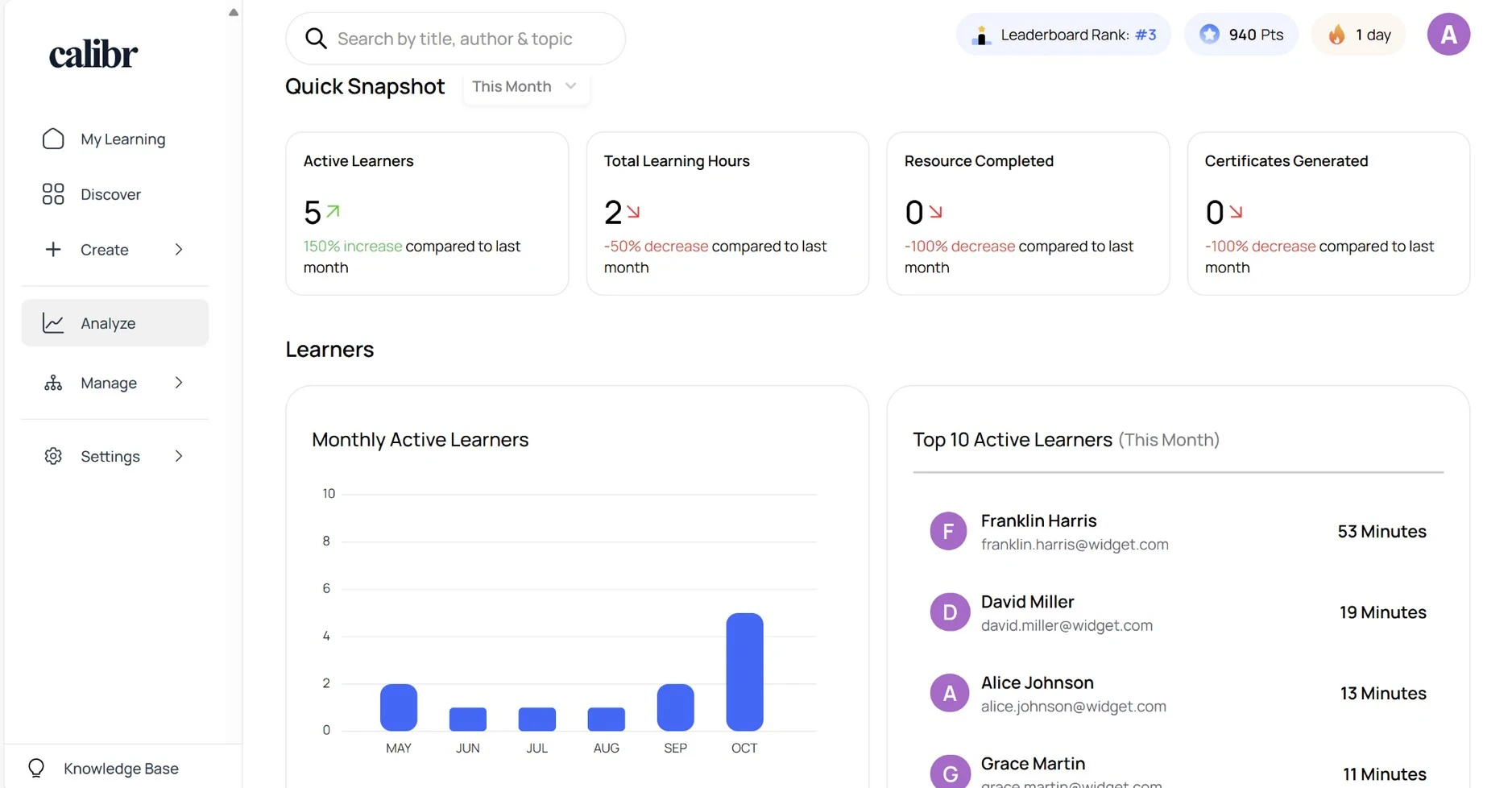 Calibr Product Feature